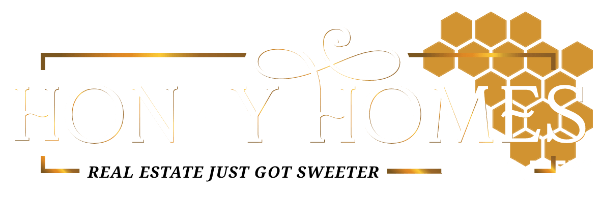 Honey homes logo white